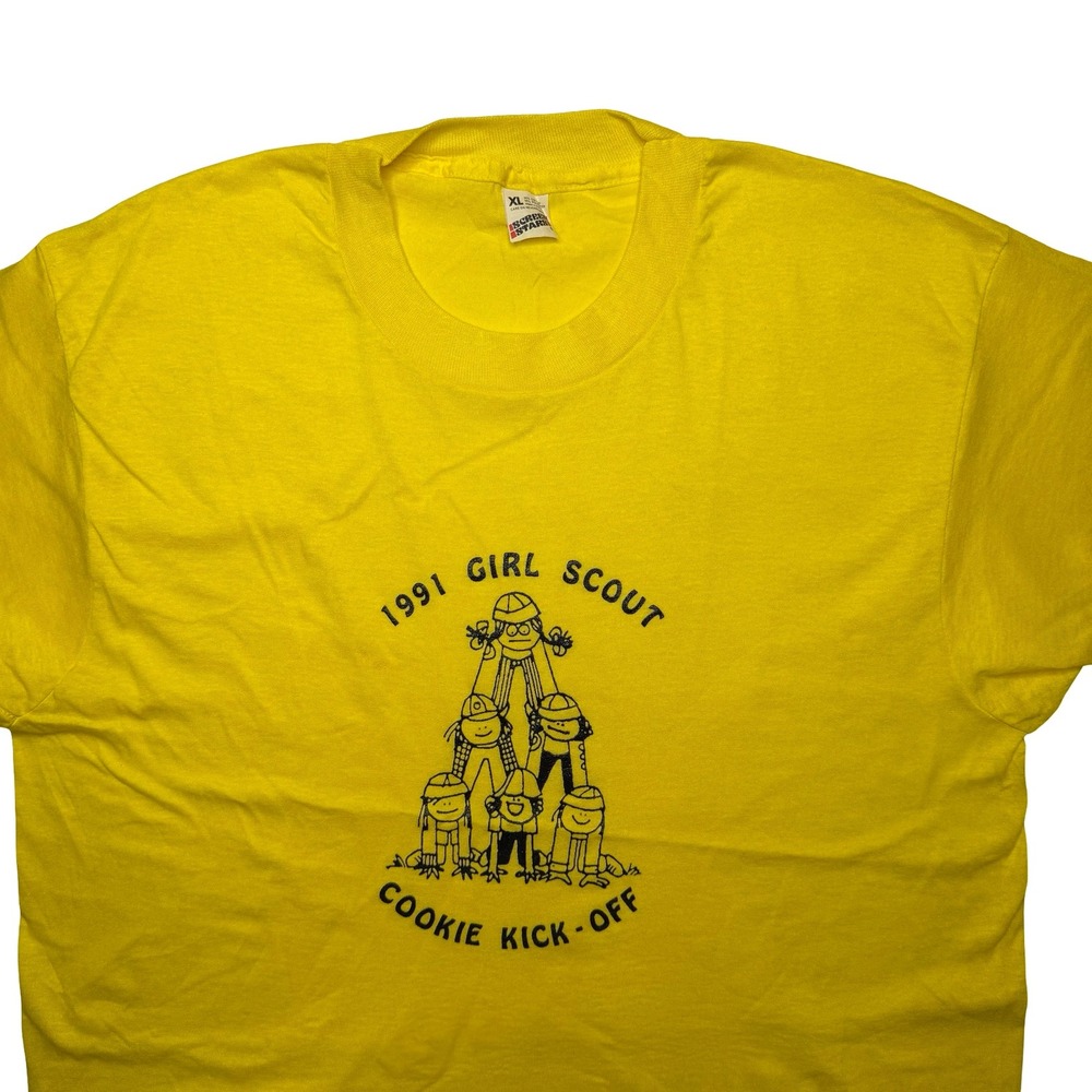 Vintage 90s 1991 Girl Scouts cookie cook off shirt